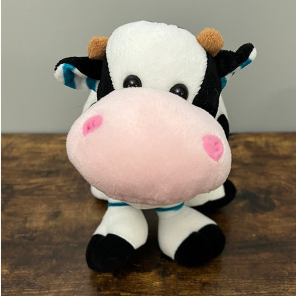 Cute‎ n Cuddly Chubby Round Cow Plush - Picture 1 of 5